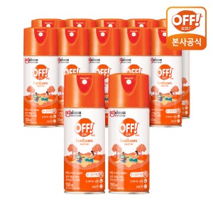 에프킬라 오프 OFF 에어로졸 모기 진드기 기피제 패밀리 휴대용 캠핑 150ml, 12개