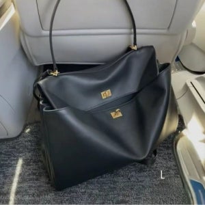 로데오백 라지 소가죽 숄더백 40cm 주름 빅백 명품감성