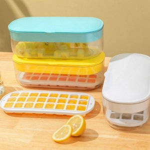 뚜껑형 얼음틀 분리형 실리콘 얼음틀 가정용 대용량 냉장고 주방