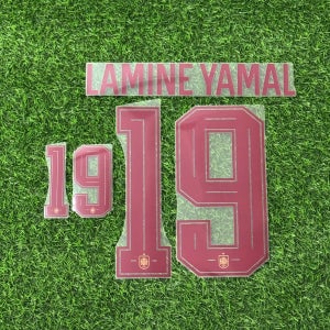 [오피셜] 26-27 스페인 어웨이 LAMINE YAMAL 라민야말 19 마킹 네임세트