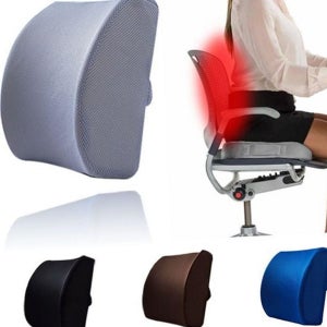 인체공학 사무실 등받이 쿠션 지지대 의자 허리 쿠션 메모리 메쉬