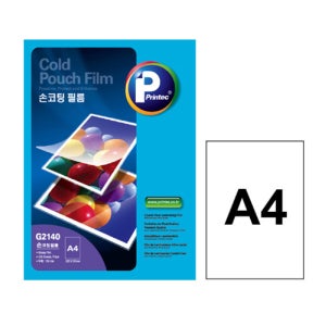 프린텍 손코팅 필름 코팅지 G2140-100 A4 단면, 100매