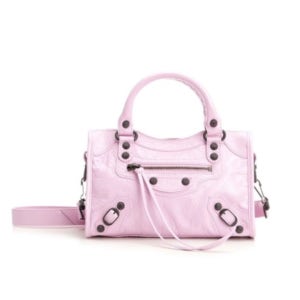 26SS 발렌시아가 여성 미니 르 시티 백 핑크 806395