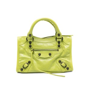 26SS 발렌시아가 여성 미니 르 시티 백 피스타치오 806395