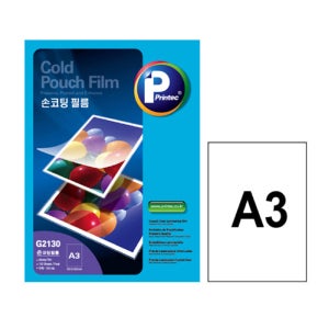 프린텍 손코팅 필름 코팅지 G2130-100 A3 단면, 100매