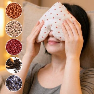하트 온찜질 황토 팥 눈 비염 코 찜질팩 생리통 심할때 완화 배찜질팩 선물포장 라이크포레