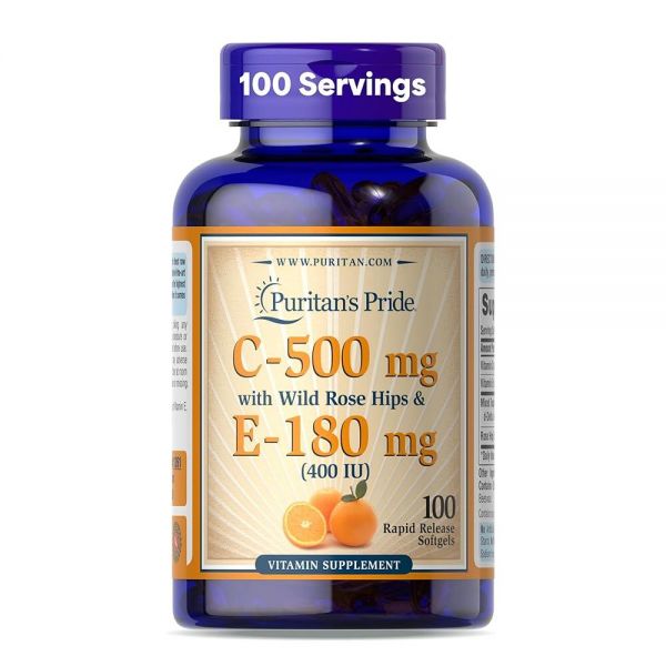 퓨리탄프라이드 <b>C500mg</b> E400IU 소프트젤 100정 3179864