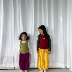 페퍼 26가을 얼집 조거 팬츠 바지 여아 유아 아동 XS-XL (노랑, 백멜란지, 자주)