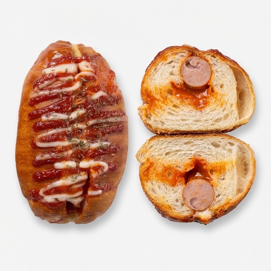 불닭마요 소세지 소금빵