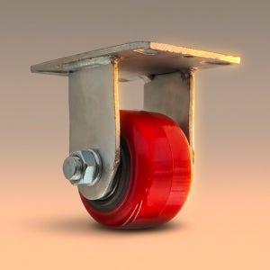 고중량바퀴 4인치(10cm) 450kg 폭 6.4cm 대차바퀴 캐스터 고정형