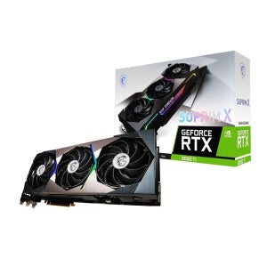 MSI 지포스 RTX 3090 Ti 수프림 X 24G 게이밍 그래픽카드 블랙