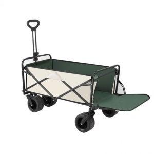 광폭타이어 900D 특대형 오픈형 캠핑웨건 브레이크 탑재 접이식 카트
