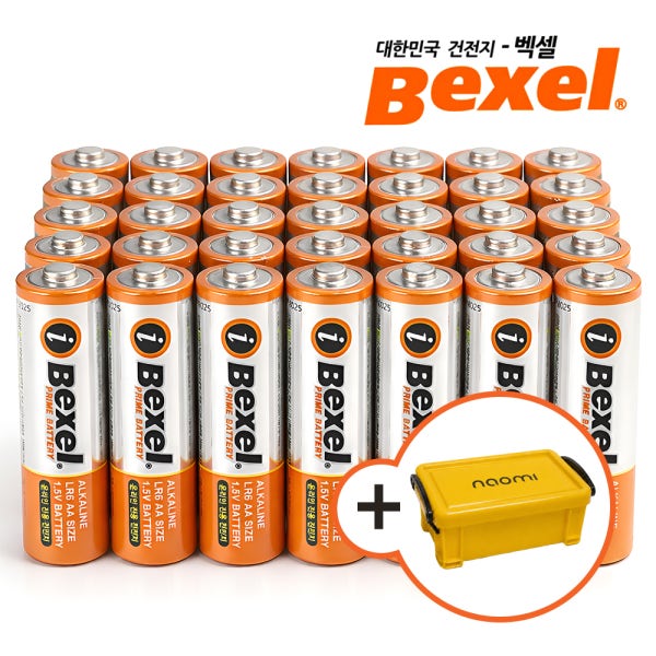 벡셀 AA + AAA 건전지 벌크 알카라인 40알 리모컨 [나오미박스 제공]