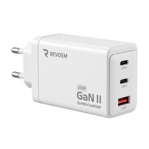 레보엠 PD GaN 3포트 고속 멀티충전기 PPS 100W, 화이트