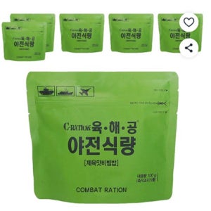 전투 식량 비상 재난 식량 제육맛 비빔밥 6개