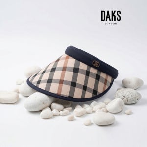 [백화점as] 닥스 썬캡 체크 자수 햇빛 차단 여름모자 부모님 선물