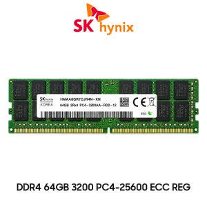 SK하이닉스 서버용 메모리 DDR4 64GB 3200 PC4 25600 ECC REG