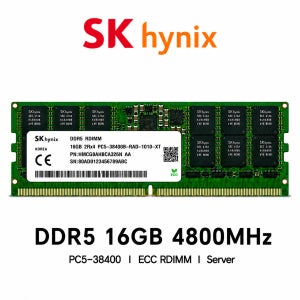 SK하이닉스 서버용 메모리 DDR5 16GB 4800 PC5 38400 ECC REG