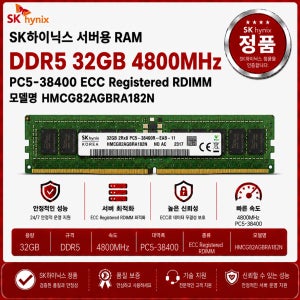 SK하이닉스 DDR5 ECC REG 32GB 4800 PC5 38400