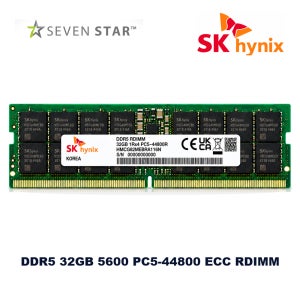 SK하이닉스 서버용 메모리 DDR5 32GB 5600 PC5 44800 ECC REG