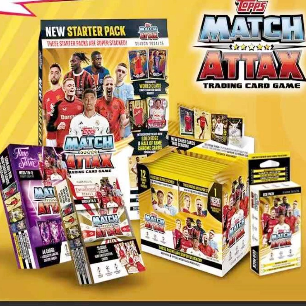 임산부짐볼 Topps2024 25 Match Attax Ma 유로파 리그 Ucc 상자 축구 스타 카드 블라인드 컬렉션