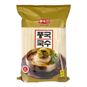 풍국면 풍국국수 3000g 건면 잔치국수 비빔국수 재료 중면, 3kg, 1개