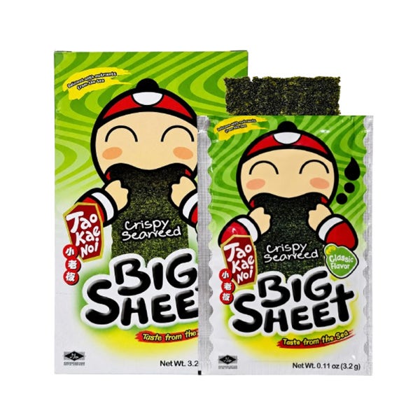 타오케노이 빅시트 클래식 38.4g (12개입) 태국 김스낵 김과자 맥주안주 간식