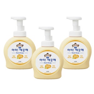 아이깨끗해 핸드워시 용기 대용량 보송보송 순 파우더향 490ml 3개