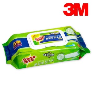 3M 브라이트 물걸레 청소포 더블액션 대형 (6387) 소모품 파츠 부품 자재