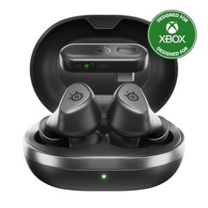 SteelSeries Arctis GameBuds Xbox/PC/PS5/Switch/모바일용 2.4GHz+Bluetooth 5.3 액티브 노이즈 캔슬링 모바일 앱 IP55 방수 Q