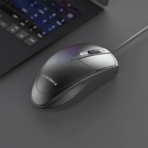 지오맥스 무소음 USB 유선 마우스 GM-Y1100 블랙