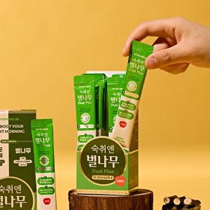 숙취엔벌나무 숙취해소제 듀얼플러스 숙취해소 음료 사과맛 20ml, 10개