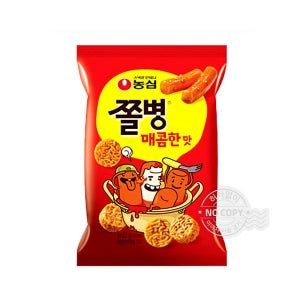 농심 쫄병스낵 매콤한맛 82g x 18개