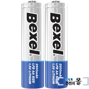 벡셀 리튬 건전지 AA 2알 벌크 1.5V L91 도어락