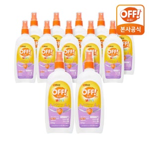 에프킬라 오프 OFF 미스트 모기 진드기 기피제 키즈 어린이 휴대용 캠핑 177ml, 12개