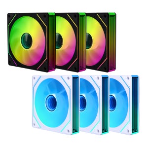 몬스타기어 XF120 리버스 인피니티 RGB 블랙 3팩 PC 케이스 저소음 쿨러 쿨링 팬