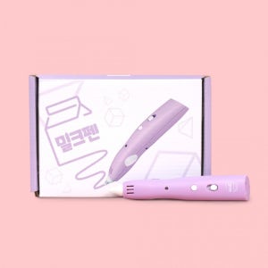 포도맛 보라색 저온 3D펜 무선 쓰리디펜 세트