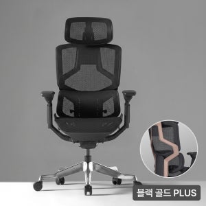 올즈 알티오 PRO 풀메쉬 바이오싱크 인체공학 다기능 사무용 컴퓨터의자 블랙 골드 PLUS