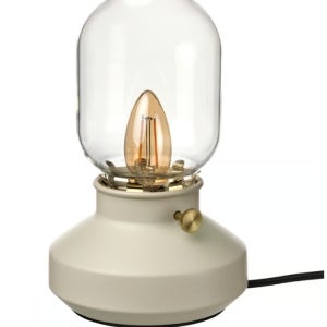 이케아 조명 테르나뷔 탁상스탠드, 밝기조절 베이지, 25 cm 305.080.78