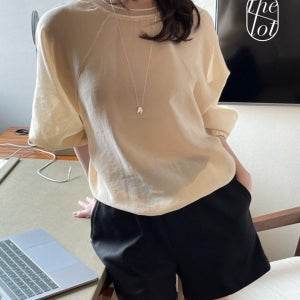 (일부당일) [20%쿠폰다운][bronze] 브론즈 퓨어 시스루 맨투맨 블라우스 (4color)