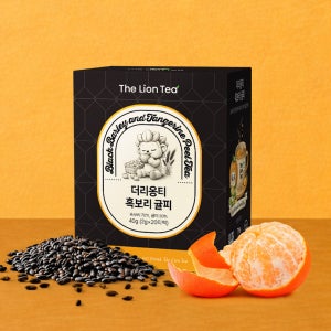 더리옹티 국내산 무카페인 블랙보리 대용량 흑보리 귤피 티백 2g, 20개입, 1개