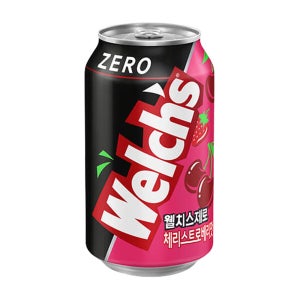 웰치스 제로 체리스트로베리, 355ml, 24개