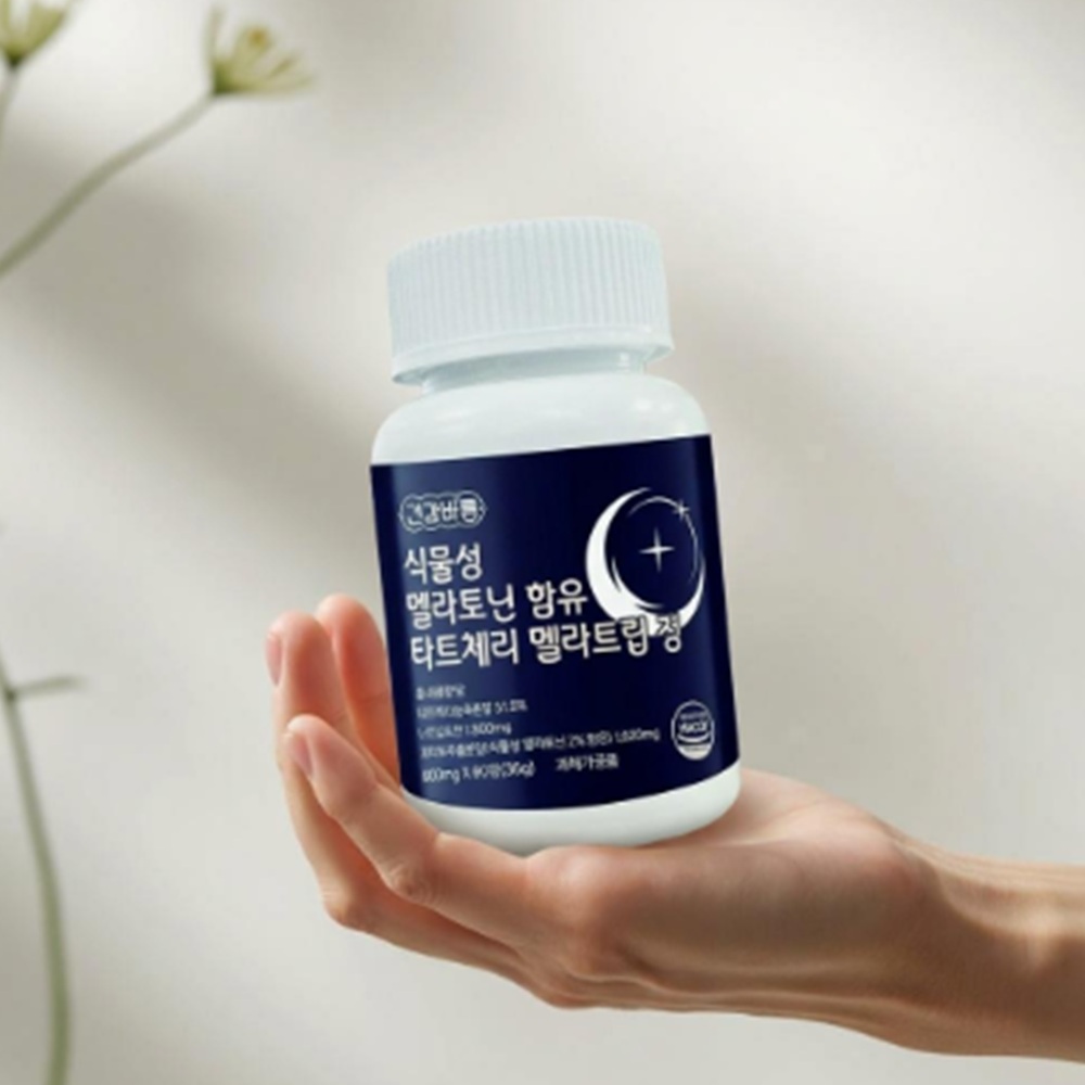 식물성 멜라토닌 함유 타트체리 멜라<b>트립</b> 정 600mg x 60정