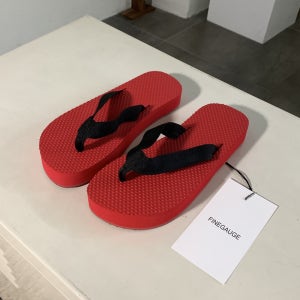 파인게이지 레드 조리 슬리퍼/레드