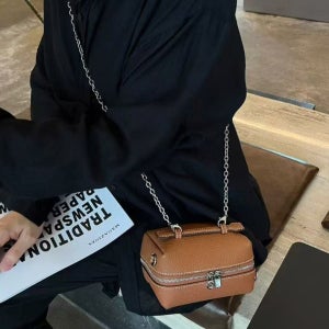 소가죽 미니 크로스백 여성 체인 가방 데일리 컬러 포인트백