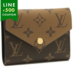 루이비통 일본 삼단 지갑 포르투갈 빅토리아 브라운 여성 M81557