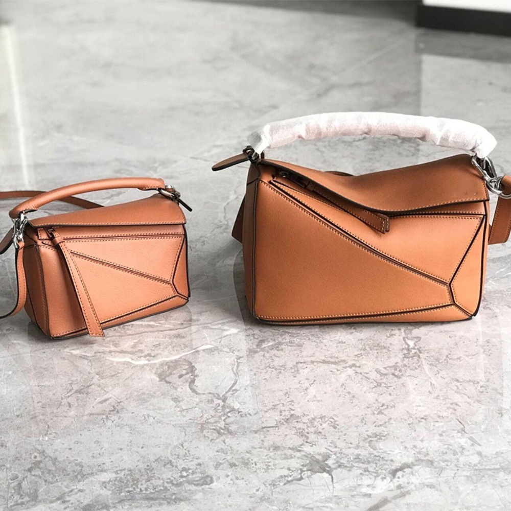 암소가죽 퍼즐백 스몰 bag 소프트 클래식 Puzzle 브라운