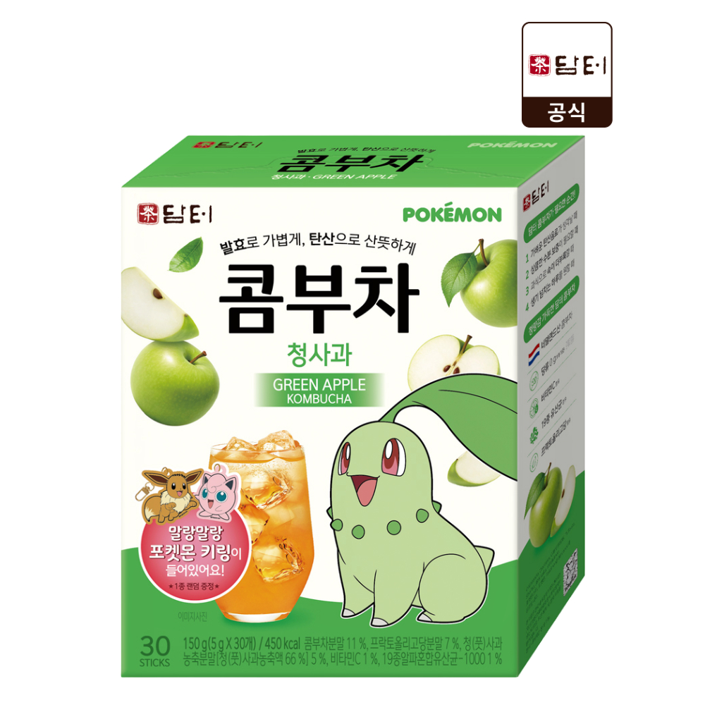 담터 포켓몬 콤부차 청사과