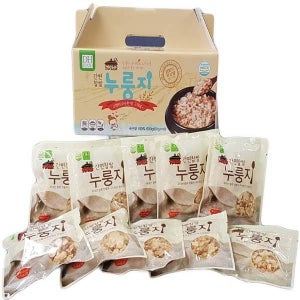 국산쌀 가마솥 간편 찹쌀 누룽지 간편한 아침 대용(60g X 10입)
