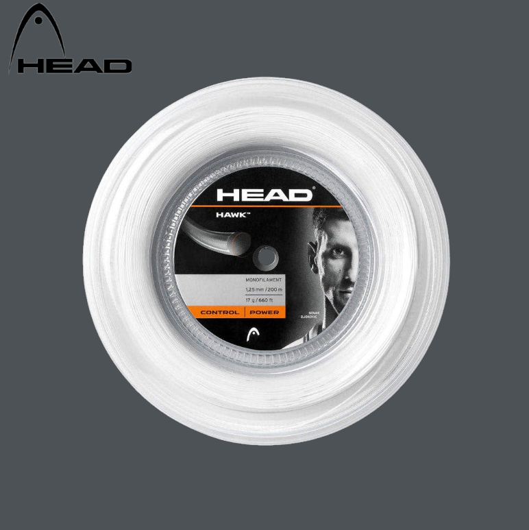 (롤)헤드 호크 1.20mm 화이트 테니스스트링 원형 테니스줄 테일러프리츠 흰색 200m
